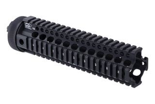 Free-Float quad-rail handguard, 9 inches.